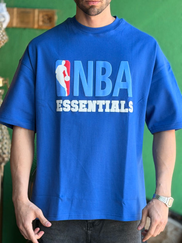 تیشرت باکسی آبی کاربنی NBA