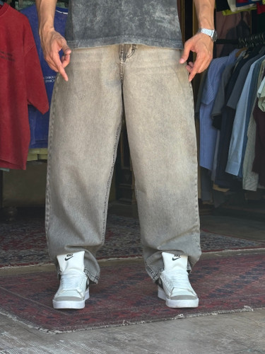 شلوار بگ بالونی طوسی کد۶۱۷۸