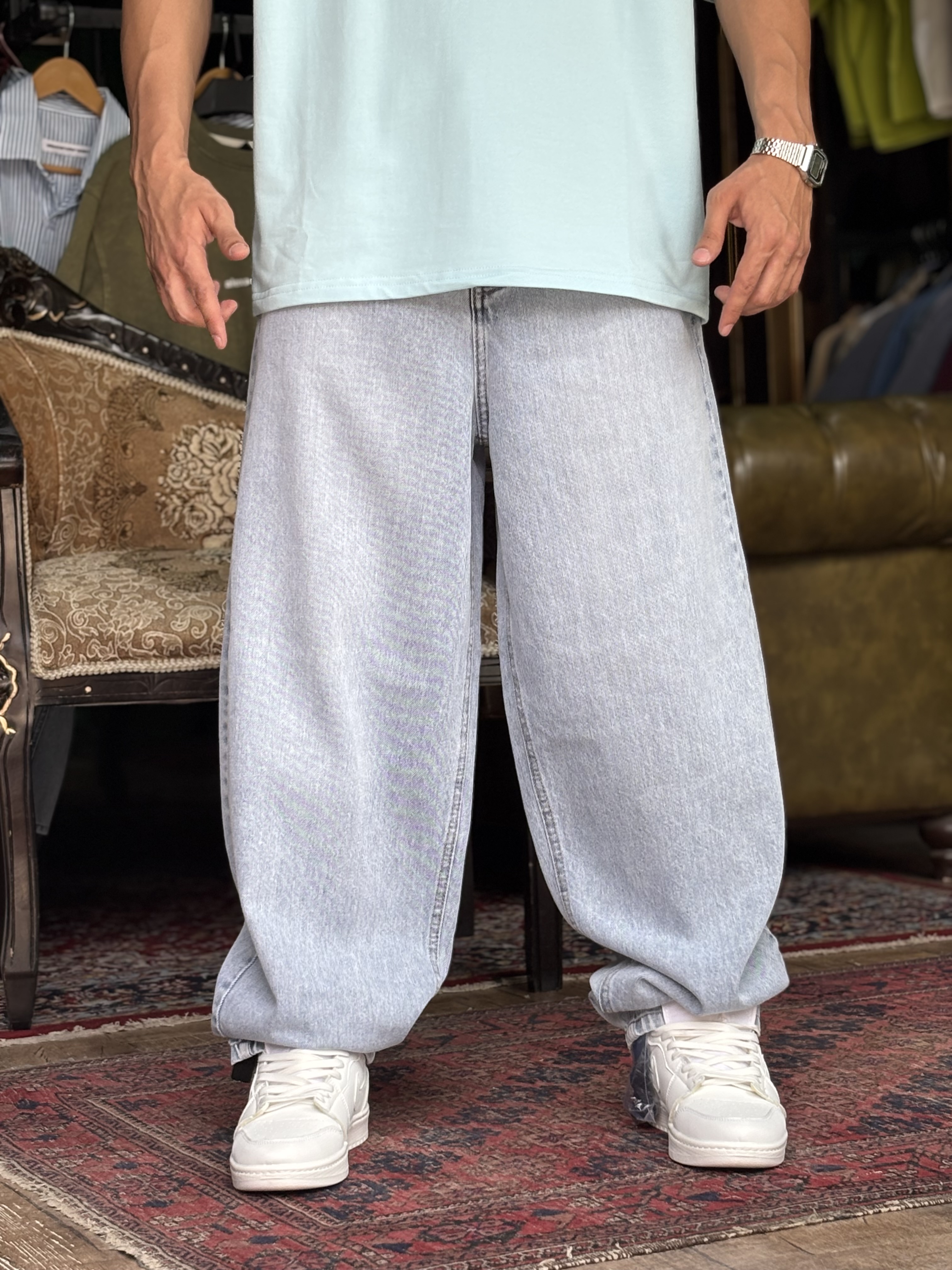 شلوار بگ بالونی یخی کد۷۱۴۷